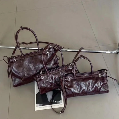 Luxury Fashion Black Handbags Minority 2024 New Underarm Shoulder Bags Large Capacity Commuter All-match Elegant Purses Bolsa
