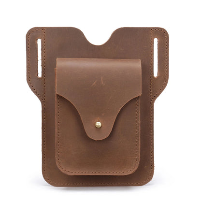 Luxury Genuine Leather Belt Clip Case Men Travel Waist For Mobile Phone Bag Cellphone Loop Holster Pouch Cover