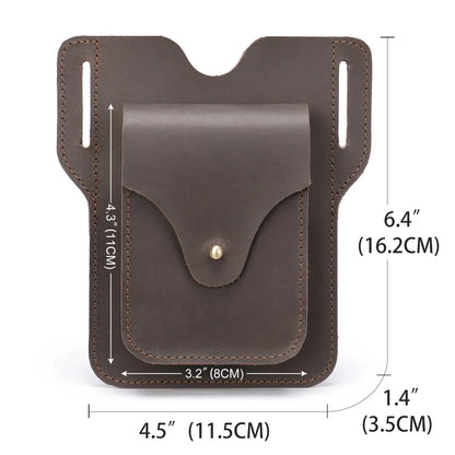 Luxury Genuine Leather Belt Clip Case Men Travel Waist For Mobile Phone Bag Cellphone Loop Holster Pouch Cover