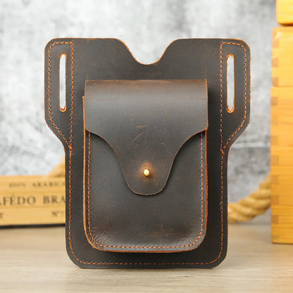 Luxury Genuine Leather Belt Clip Case Men Travel Waist For Mobile Phone Bag Cellphone Loop Holster Pouch Cover