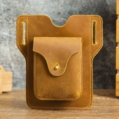 Luxury Genuine Leather Belt Clip Case Men Travel Waist For Mobile Phone Bag Cellphone Loop Holster Pouch Cover