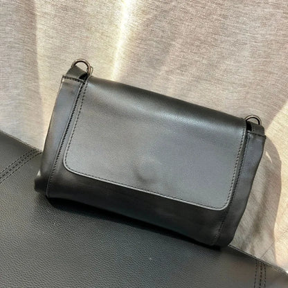 Luxury Genuine Leather Cowhide Crossbody Shoulder Bags Women Simple All-match Casual Fashion Purses Female Handbags 2024 New