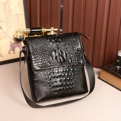 Luxury Genuine Leather For Men Casual Crossbody Cowhide Messenger Bag Male Business Shoulder Strap Handbag