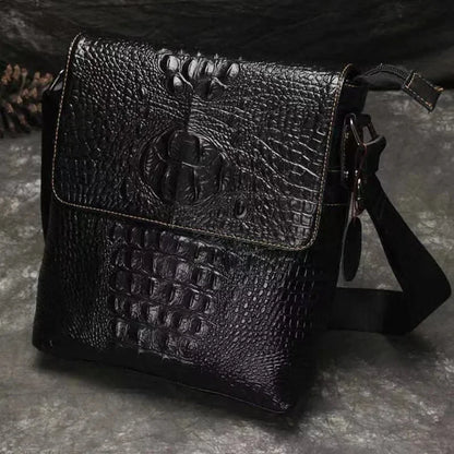 Luxury Genuine Leather For Men Casual Crossbody Cowhide Messenger Bag Male Business Shoulder Strap Handbag
