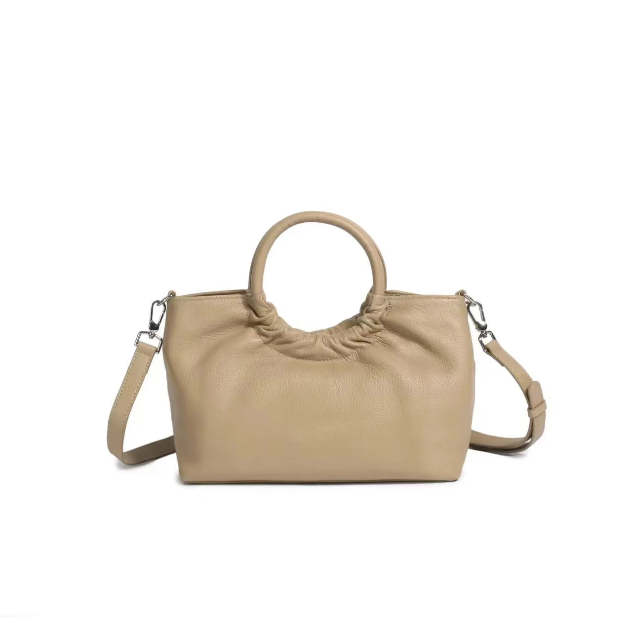 Luxury Genuine Leather High Quality Female Handbags 2024 New Large Capacity Purse Versatile Fashion Folds Crossbody Shoulder Bag
