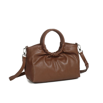 Luxury Genuine Leather High Quality Female Handbags 2024 New Large Capacity Purse Versatile Fashion Folds Crossbody Shoulder Bag