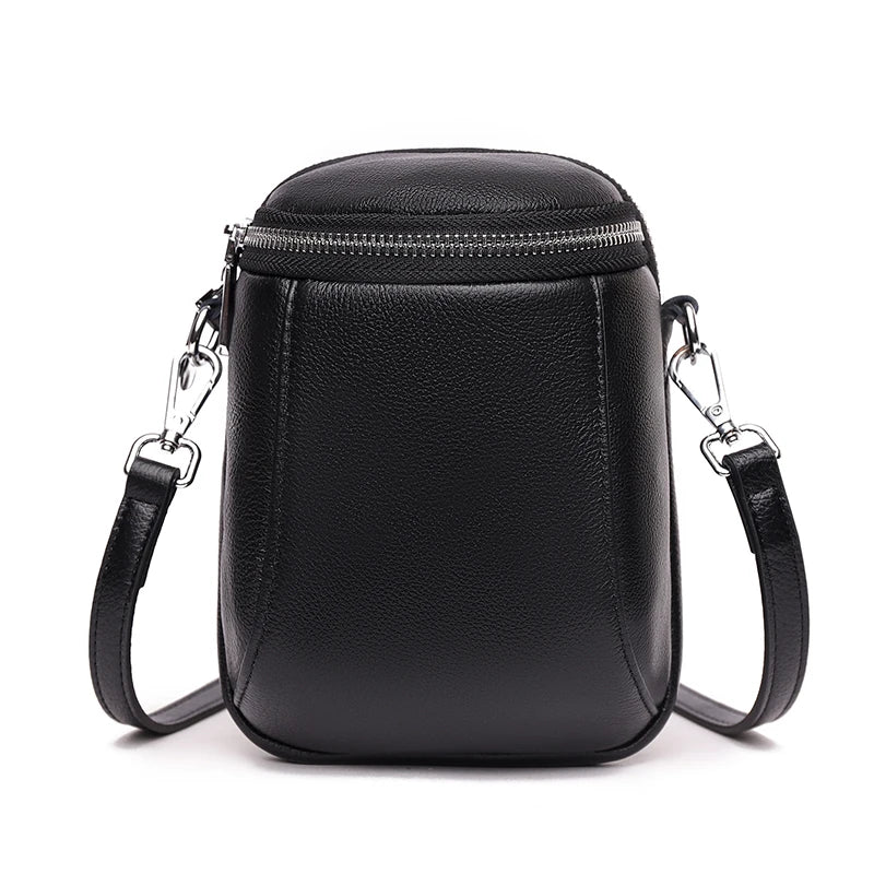 Luxury Genuine Leather Women's Phone Bag Wallets Fashion Shoulder Messenger Bags For Women 2023 Female Small Messenger Tote Sac