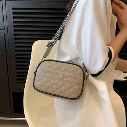 Luxury Genuine Leather Women's Shoulder Crossbody Bags 2023 Wide Shoulder Strap Cow Leather Handbags Female Messenger Tote Sac