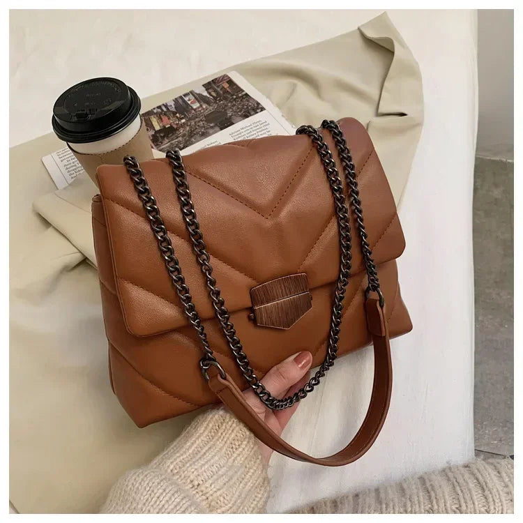 Luxury Handbags 2020 Fashion Women Leather Messenger Shoulder Bag For Daily Designer Female Crossbody Bag Black Lock Handbag