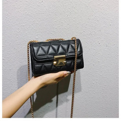 Luxury Handbags Fashion 2020 Fashion Women Leather Messenger Shoulder For Daily Designer Female Crossbody Bag Lock Black