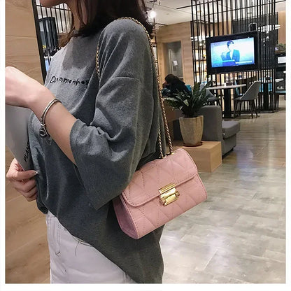 Luxury Handbags Fashion 2020 Fashion Women Leather Messenger Shoulder For Daily Designer Female Crossbody Bag Lock Black