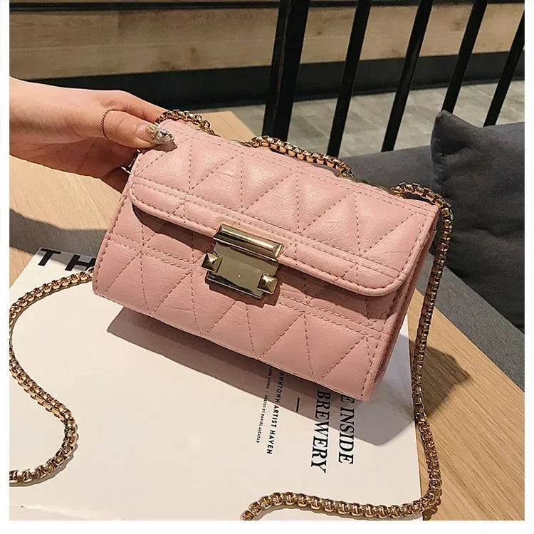 Luxury Handbags Fashion 2020 Fashion Women Leather Messenger Shoulder For Daily Designer Female Crossbody Bag Lock Black