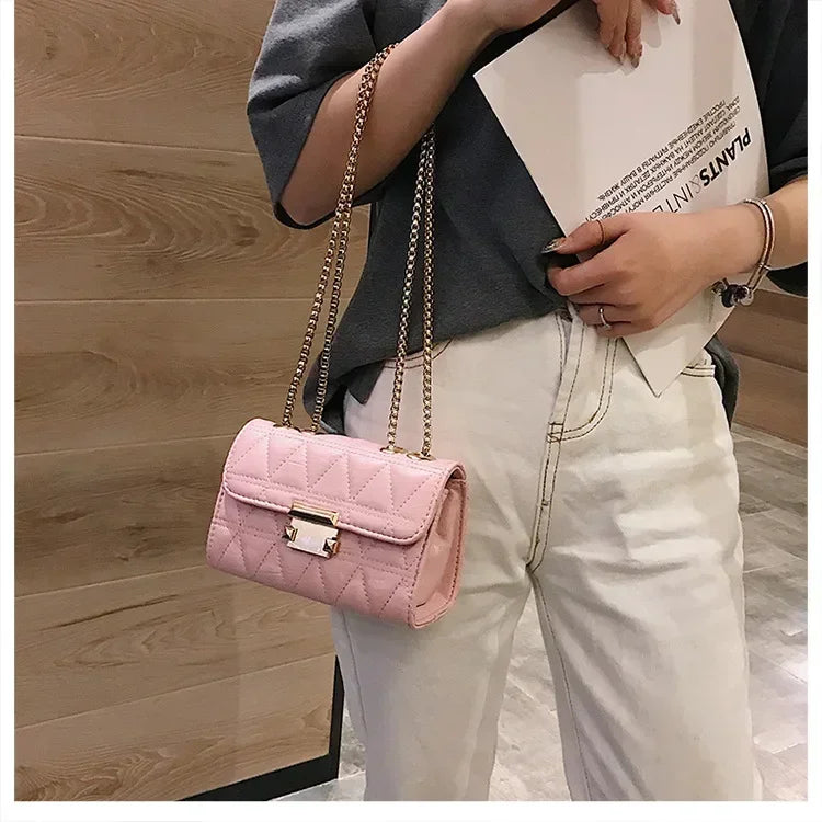 Luxury Handbags Fashion 2020 Fashion Women Leather Messenger Shoulder For Daily Designer Female Crossbody Bag Lock Black