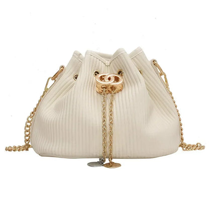 Luxury Handbags Fashion 2021 Fashion Women Leather Messenger Shoulder For Daily Designer Female Crossbody Bag Bucket Chain Bag
