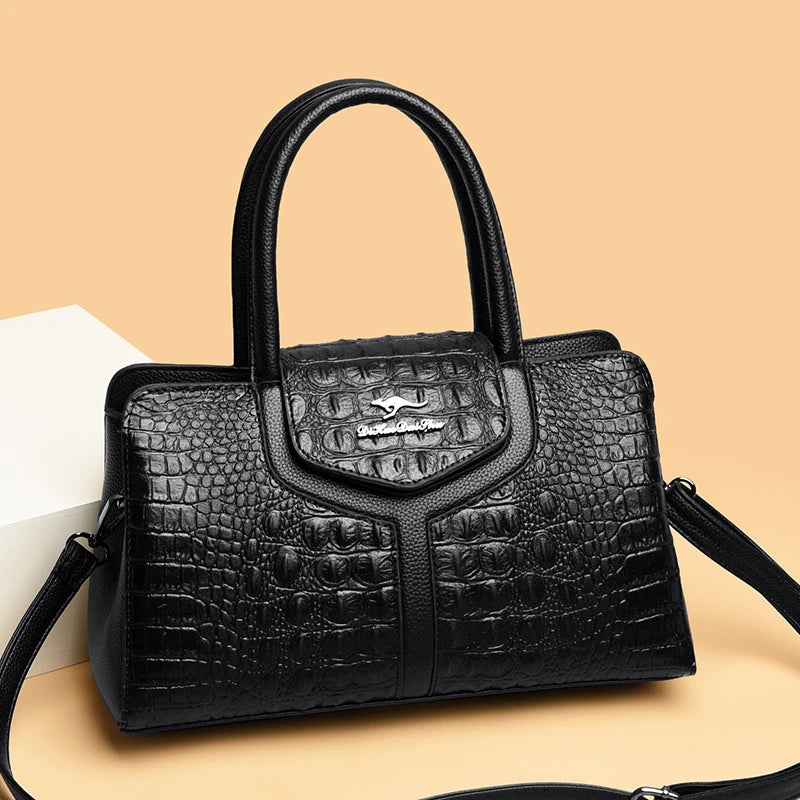 Luxury Handbags Women Bags Designer Crocodile Leather Hobos Shoulder Crossbody Sac A Main Ladies Shopping Brand Messenger Totes