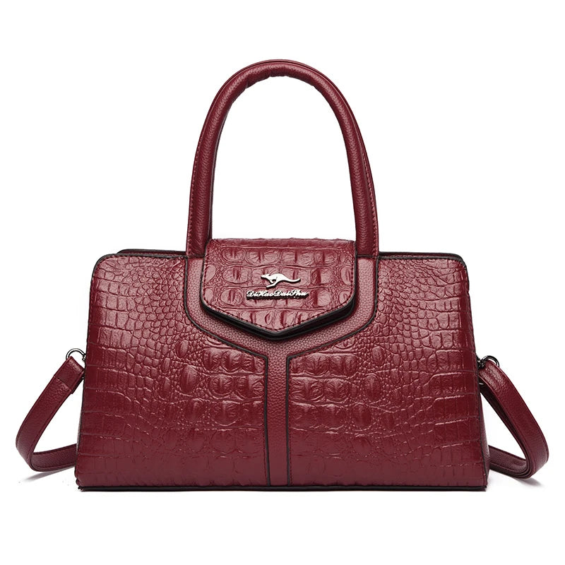 Luxury Handbags Women Bags Designer Crocodile Leather Hobos Shoulder Crossbody Sac A Main Ladies Shopping Brand Messenger Totes