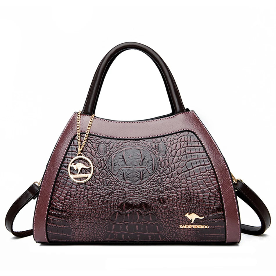 Luxury Handbags Women Bags Designer Crocodile Leather Hobos Shoulder Crossbody Sac A Main Ladies Shopping Brand Messenger Totes