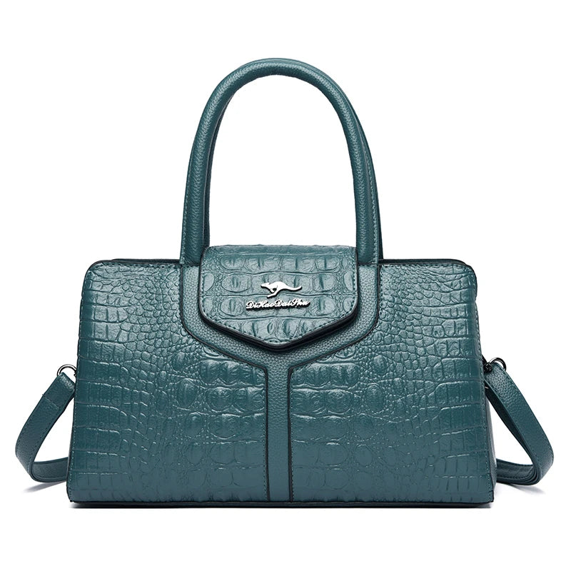 Luxury Handbags Women Bags Designer Crocodile Leather Hobos Shoulder Crossbody Sac A Main Ladies Shopping Brand Messenger Totes