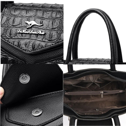 Luxury Handbags Women Bags Designer Crocodile Leather Hobos Shoulder Crossbody Sac A Main Ladies Shopping Brand Messenger Totes