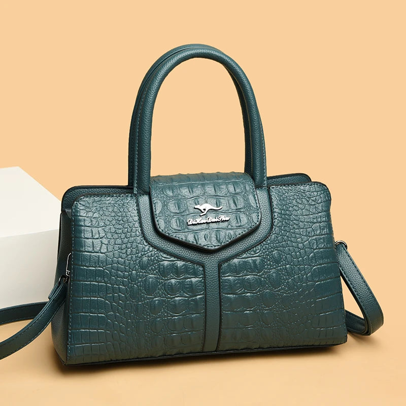 Luxury Handbags Women Bags Designer Crocodile Leather Hobos Shoulder Crossbody Sac A Main Ladies Shopping Brand Messenger Totes