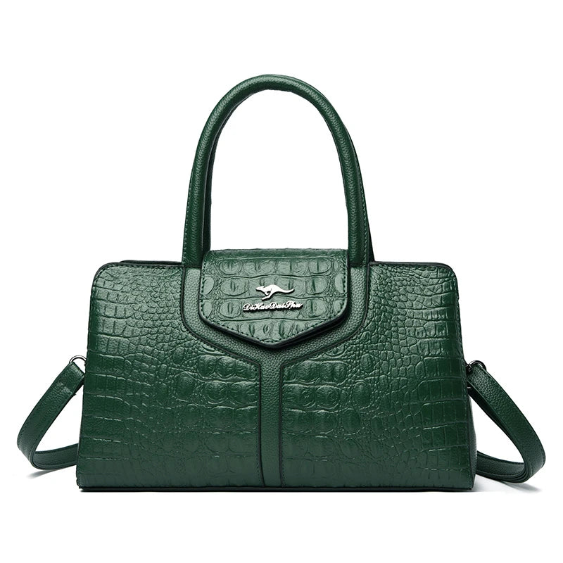 Luxury Handbags Women Bags Designer Crocodile Leather Hobos Shoulder Crossbody Sac A Main Ladies Shopping Brand Messenger Totes