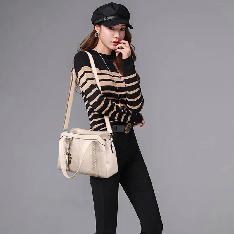 Luxury Handbags Women Bags Designer High Quality Many pockets Soft Leather Casual Shoulder Crossbody Bags for Women 2024 Sac
