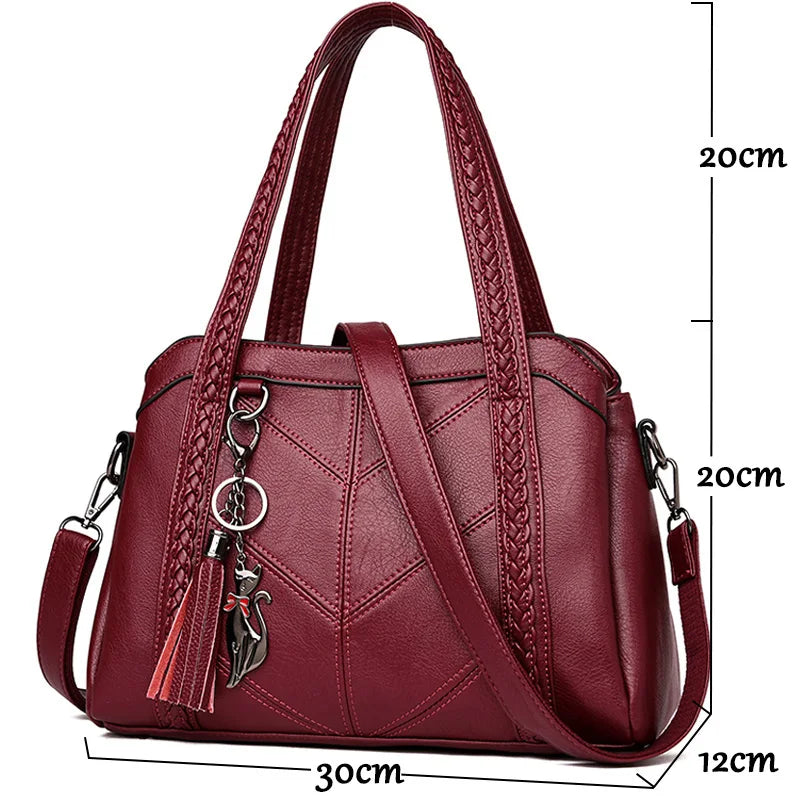Luxury Handbags Women Bags Designer High Quality Many pockets Soft Leather Casual Shoulder Crossbody Bags for Women 2024 Sac