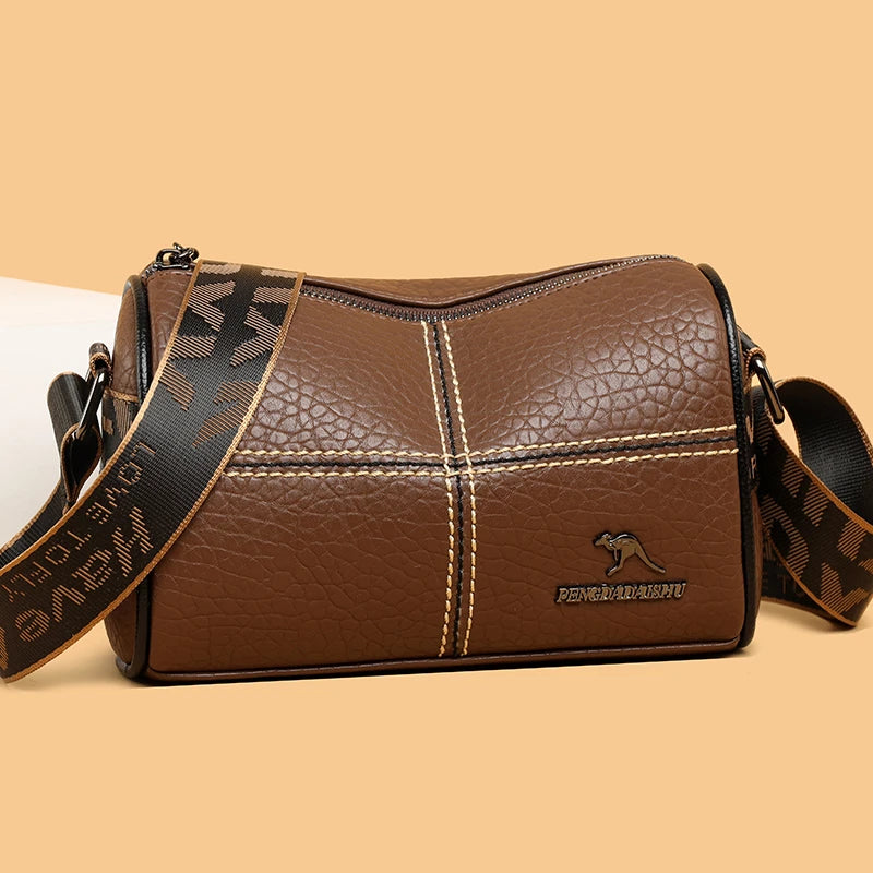 Luxury High Quality Leather Women Tote Bag Fashion Ladies Handbag Female Female Shoulder Crossbody Bags 2024 Brand Messenger Sac