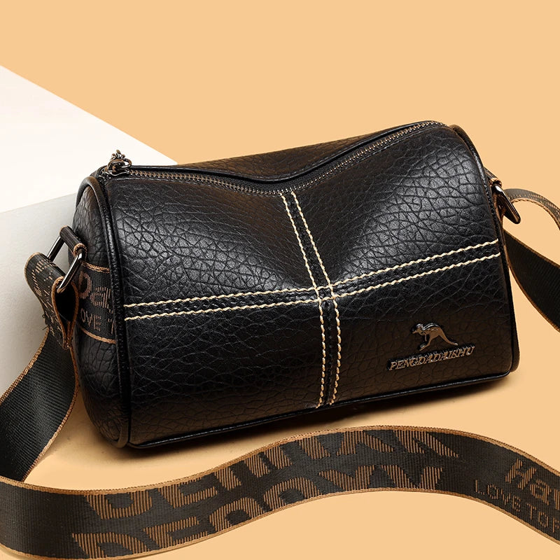 Luxury High Quality Leather Women Tote Bag Fashion Ladies Handbag Female Female Shoulder Crossbody Bags 2024 Brand Messenger Sac