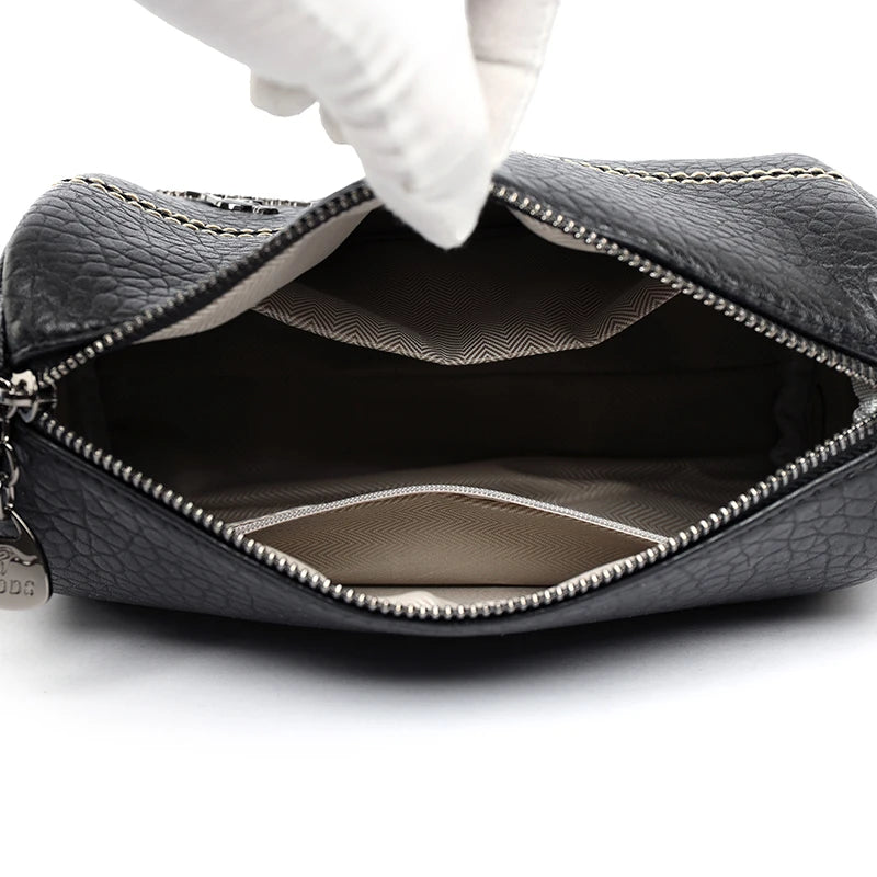 Luxury High Quality Leather Women Tote Bag Fashion Ladies Handbag Female Female Shoulder Crossbody Bags 2024 Brand Messenger Sac