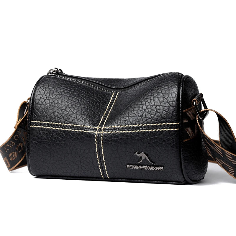 Luxury High Quality Leather Women Tote Bag Fashion Ladies Handbag Female Female Shoulder Crossbody Bags 2024 Brand Messenger Sac