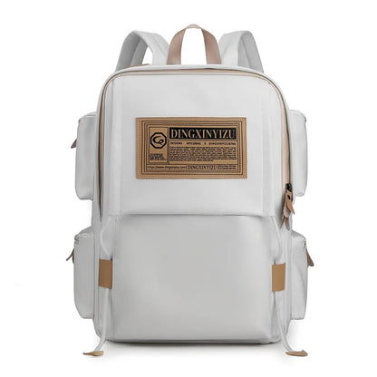 Luxury Men Bags Junior High School Student Backpacks Japanese Style Large Travel Pack PU Leather Laptop College Boys School Bags