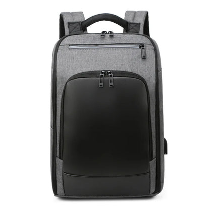 Luxury Men's Backpack Waterproof 15.6“ Laptop Bag Black Bagpack Boy Teen College Schoolbag Male Business Bag Computer Rucksack