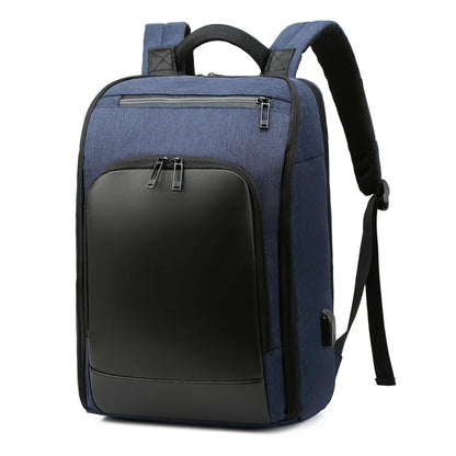 Luxury Men's Backpack Waterproof 15.6“ Laptop Bag Black Bagpack Boy Teen College Schoolbag Male Business Bag Computer Rucksack