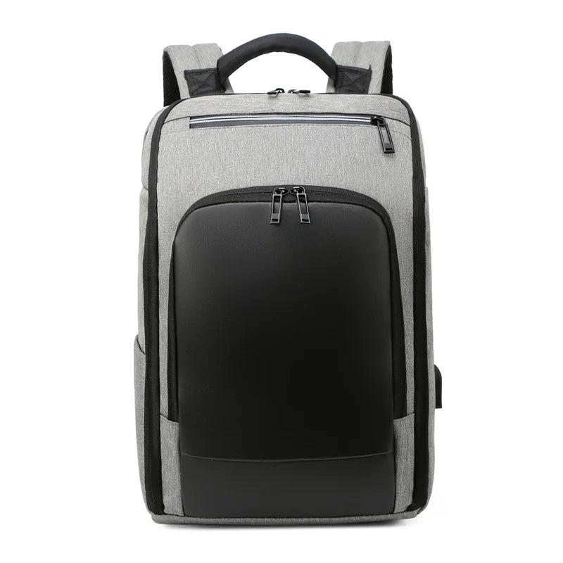 Luxury Men's Backpack Waterproof 15.6“ Laptop Bag Black Bagpack Boy Teen College Schoolbag Male Business Bag Computer Rucksack