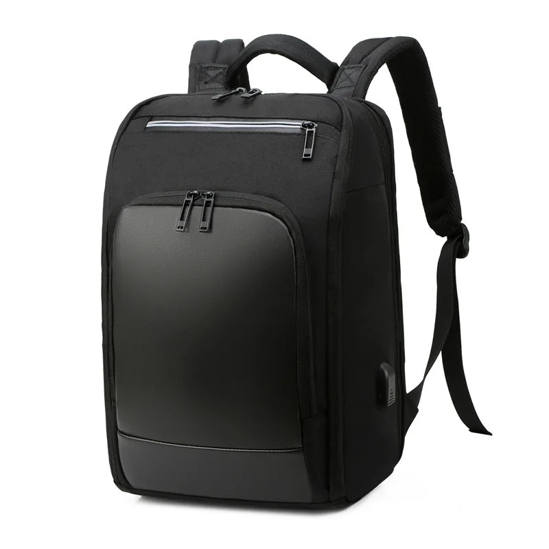 Luxury Men's Backpack Waterproof 15.6“ Laptop Bag Black Bagpack Boy Teen College Schoolbag Male Business Bag Computer Rucksack