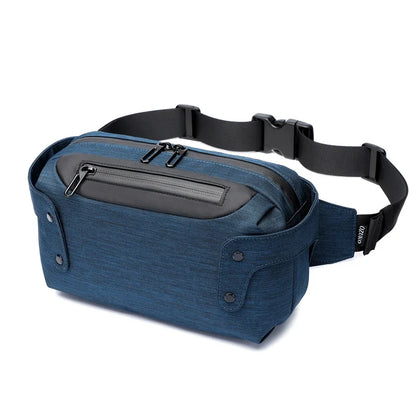 Luxury Men's Waist Bag USB Charging Port Oxford Boys Phone Pouch Multi-Purpose Travel Military Male Shoulder Messenger Pack