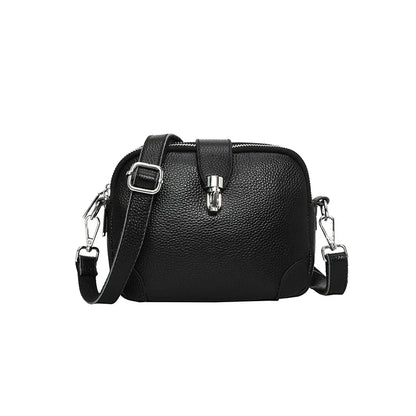 Luxury New 2024 Women's Shoulder Bag 100% Layer Cowhide Female Messenger Bags Trendy Designer Casual Handbag Wallet Sac A Main