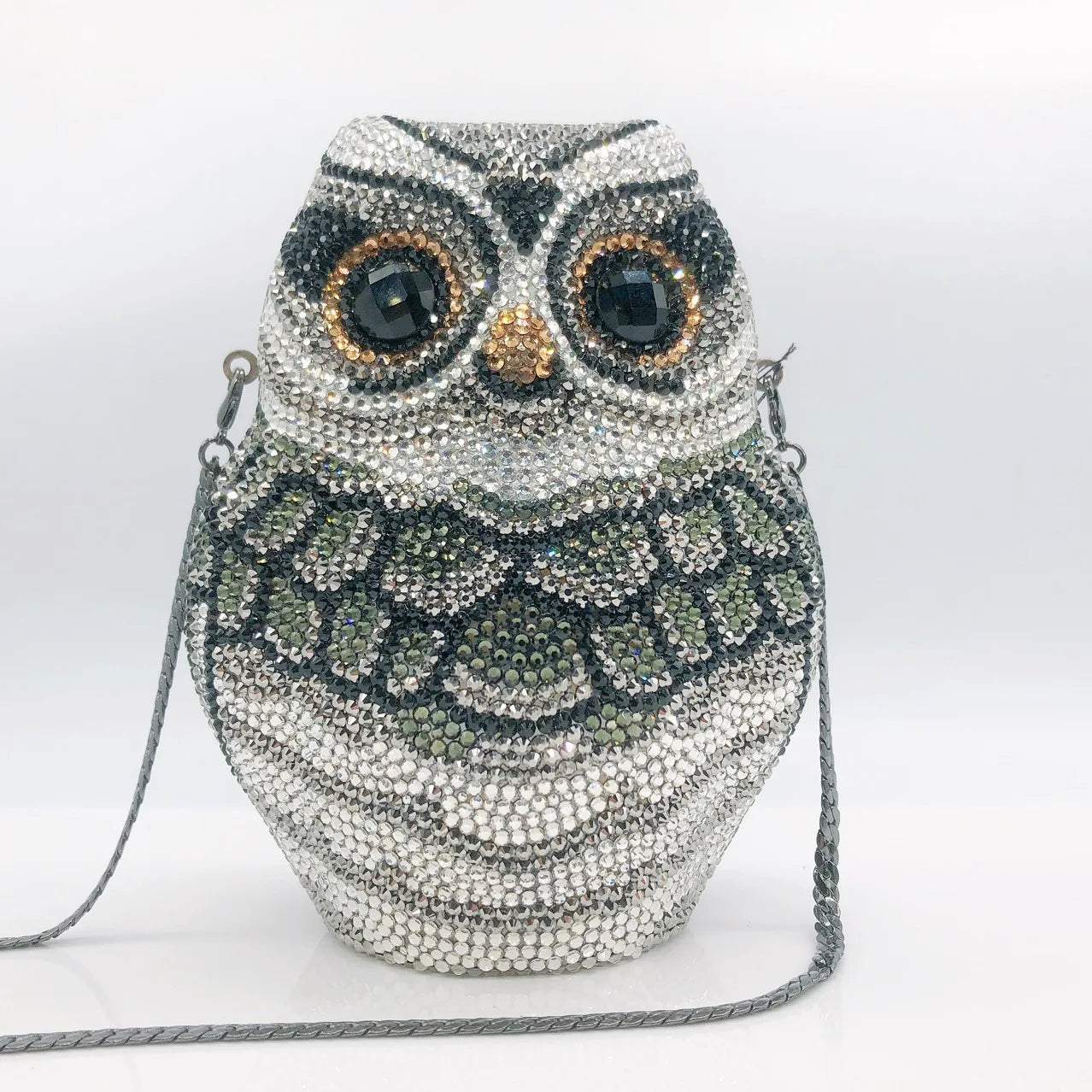 Luxury Owl Wedding Bridal Clutch Purse Handbag Women Evening Party Bag Chain Shoulder Bags Elegant Rhinestone Phone Day Clutches