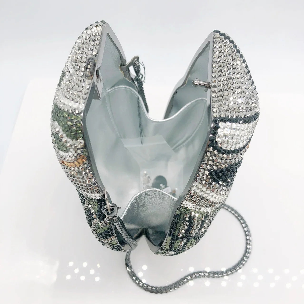 Luxury Owl Wedding Bridal Clutch Purse Handbag Women Evening Party Bag Chain Shoulder Bags Elegant Rhinestone Phone Day Clutches