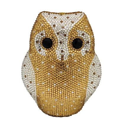 Luxury Owl Wedding Bridal Clutch Purse Handbag Women Evening Party Bag Chain Shoulder Bags Elegant Rhinestone Phone Day Clutches