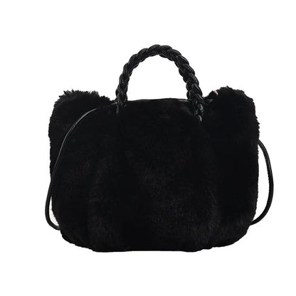 Luxury Patent Handbags Women Bags Designer Plush  Purses Ladies Large Shoulder Crossbody Tote Sac A Main