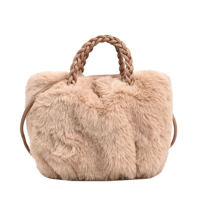 Luxury Patent Handbags Women Bags Designer Plush  Purses Ladies Large Shoulder Crossbody Tote Sac A Main