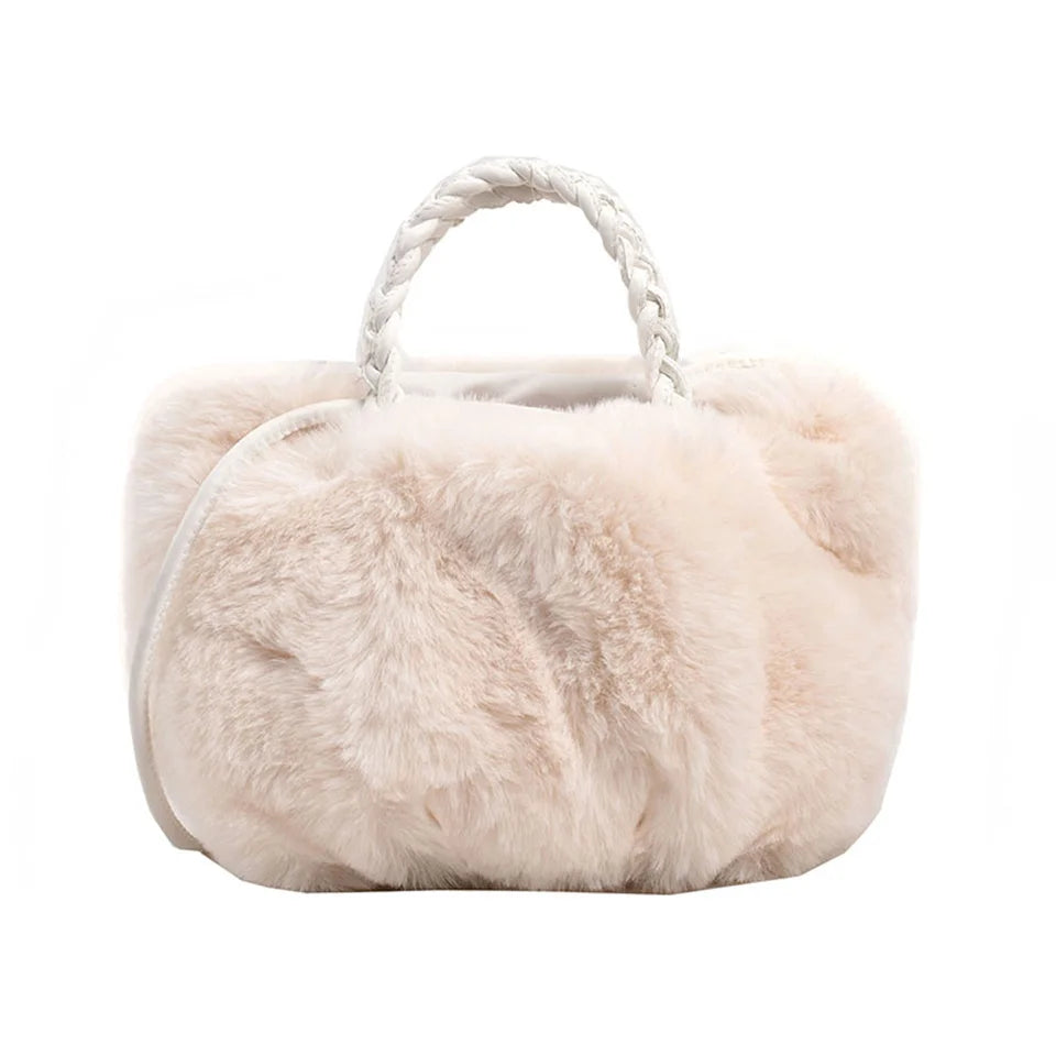 Luxury Patent Handbags Women Bags Designer Plush  Purses Ladies Large Shoulder Crossbody Tote Sac A Main