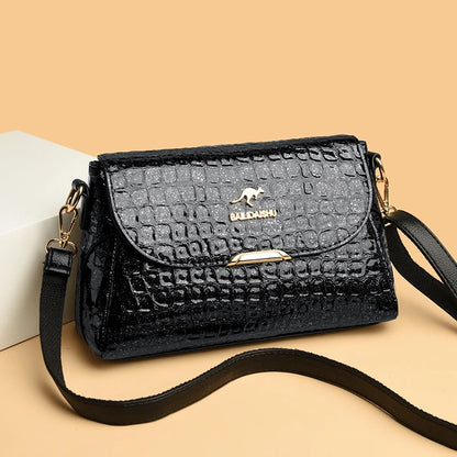 Luxury Patent Leather Women's Bag Fashion Shoulder Crossbody Bags for Women 2023 Designer Handbag Large Capacity Female Tote Sac