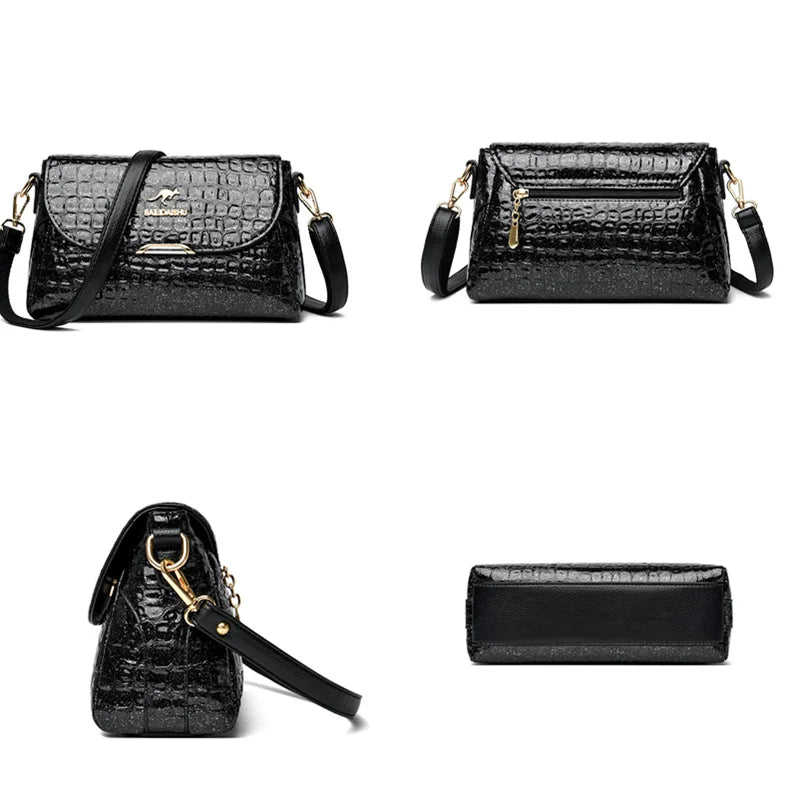 Luxury Patent Leather Women's Bag Fashion Shoulder Crossbody Bags for Women 2023 Designer Handbag Large Capacity Female Tote Sac