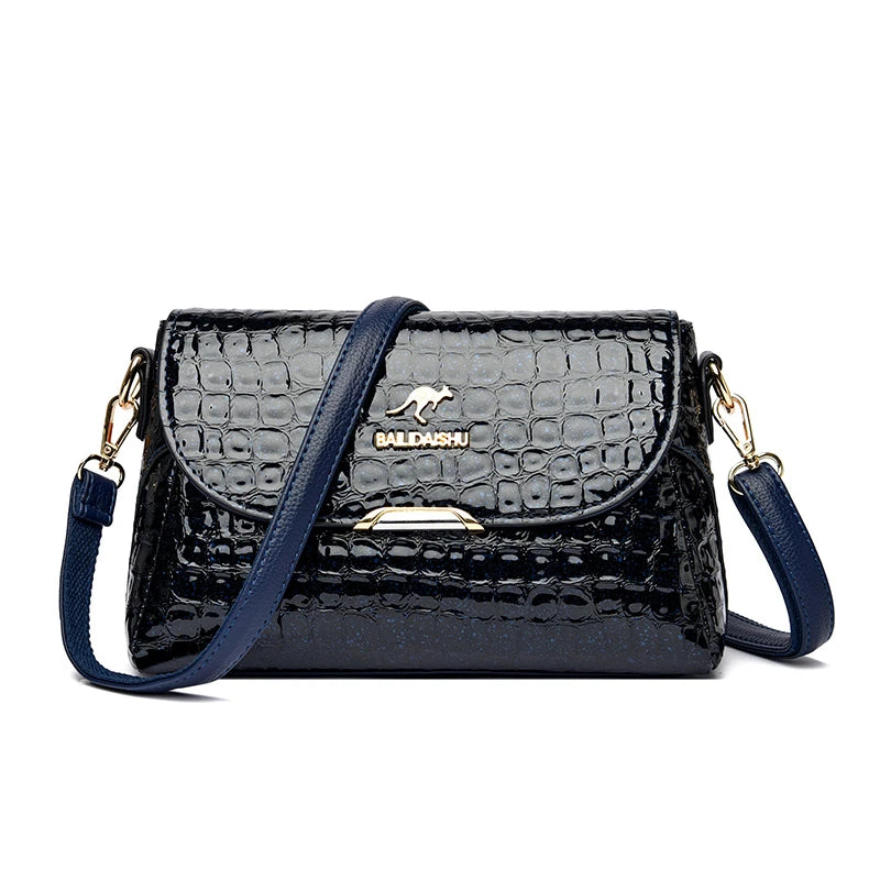 Luxury Patent Leather Women's Bag Fashion Shoulder Crossbody Bags for Women 2023 Designer Handbag Large Capacity Female Tote Sac