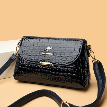 Luxury Patent Leather Women's Bag Fashion Shoulder Crossbody Bags for Women 2023 Designer Handbag Large Capacity Female Tote Sac
