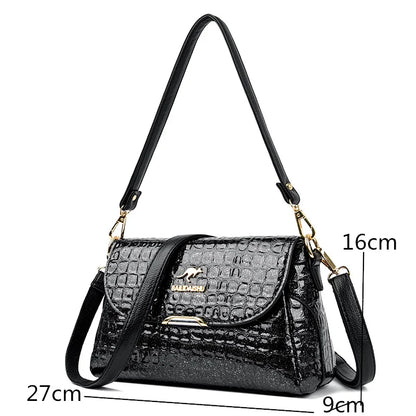 Luxury Patent Leather Women's Bag Fashion Shoulder Crossbody Bags for Women 2023 Designer Handbag Large Capacity Female Tote Sac