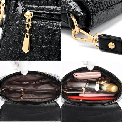 Luxury Patent Leather Women's Bag Fashion Shoulder Crossbody Bags for Women 2023 Designer Handbag Large Capacity Female Tote Sac